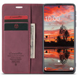 Чехол CASEME для Samsung Galaxy A33 5G, Leather Wallet Case, красный