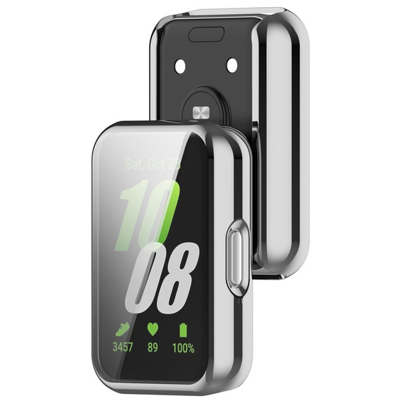 Чохол 2в1 з захисним екраном для Xiaomi Redmi Watch 3 Lite / Watch 3 Active, сріблястий