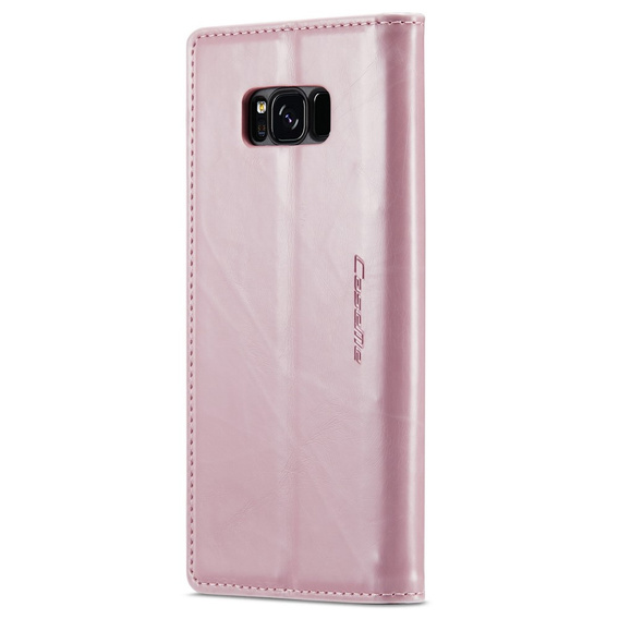 Флип-кейс CASEME для Samsung Galaxy S8, Waxy Textured, розовый