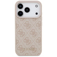 Чехол GUESS 4G Metal Gold Logo для iPhone 17 Pro