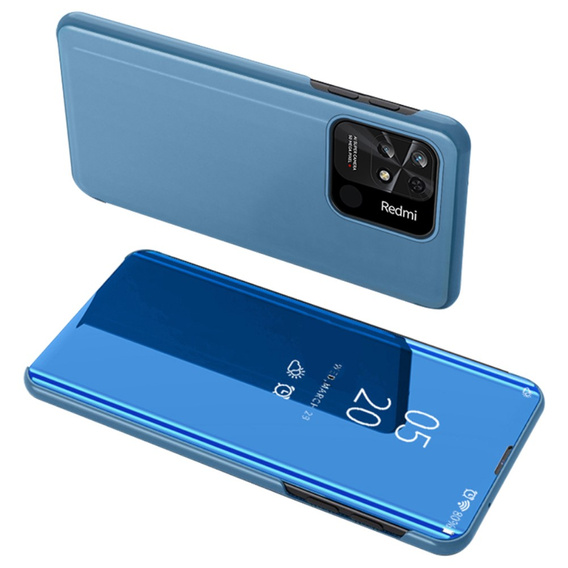 Чехол до Xiaomi Redmi 10C, Clear View, синий