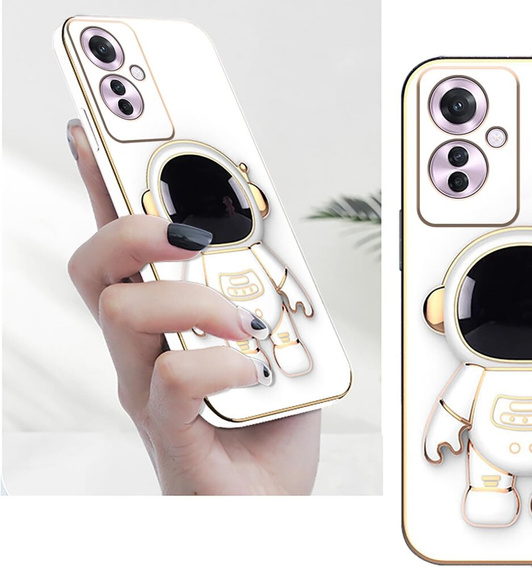 Чехол до Oppo Reno 11F 5G, Astronaut, белый