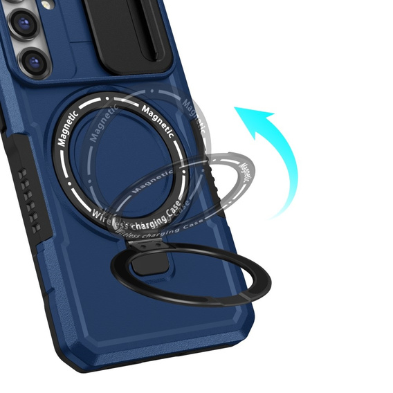 Бронированный чехол для Samsung Galaxy S23 FE, CamShield MagSafe, синий
