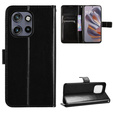 Футляр з клапаном для Motorola Edge 50 Neo / Motorola ThinkPhone 25, Crazy Horse Wallet, чорний