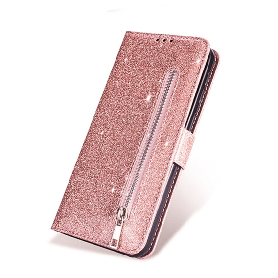 Чохол-книжка для Xiaomi Redmi Note 8 Pro, Wallet Zippered, рожевий rose gold