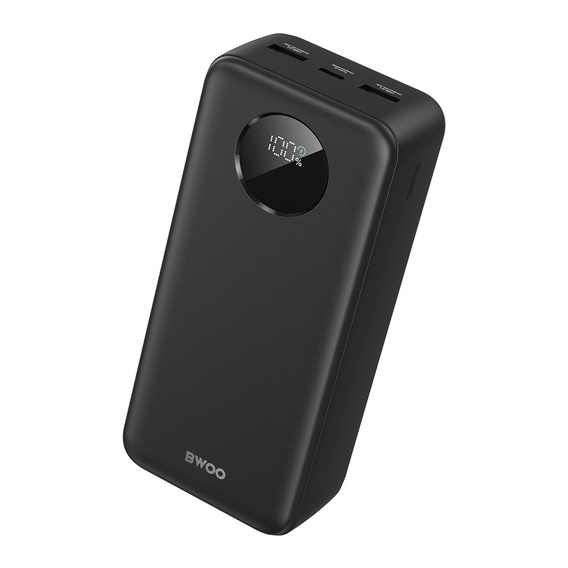 Power bank BWOO 30000 мАг 22,5 Вт з LCD-дисплеєм – швидка зарядка в будь-якій ситуації