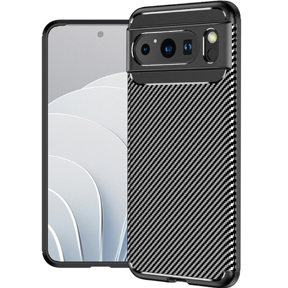 Чехол до Google Pixel 8 Pro, Carbon Gel, чёрный