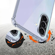 Чехол для Samsung Galaxy A36, Erbord Dropproof, прозрачный + стекло