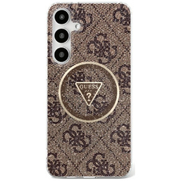 Чехол GUESS Magnetic IML Metal Glitter 4G Circle Triangle для Samsung Galaxy S25 Ultra