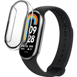 Чохол 2в1 + загартоване скло для Xiaomi Smart Band 10 / 9 / 8, прозорий