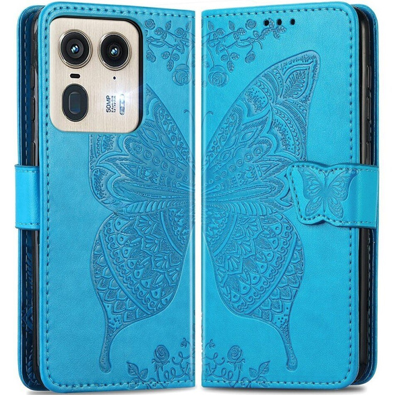 Чохол-книжка для Motorola Edge 50 Ultra, Butterfly, м'яти