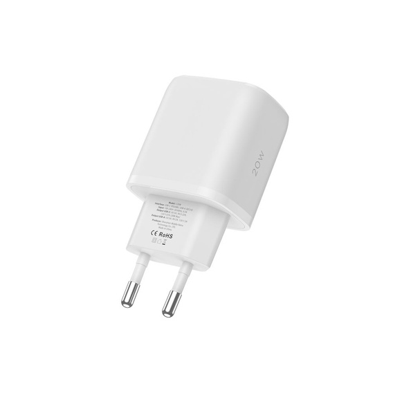 Tech-Protect C20W QC3.0 універсальний зарядний пристрій USB-A USB-C, White