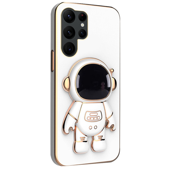 Чехол до Samsung Galaxy S23 Ultra, Astronaut, белый