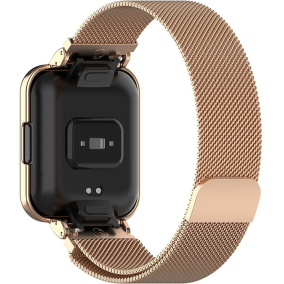 Металический браслет с чехлом для часов Xiaomi Redmi Watch 2 Lite, Rose gold