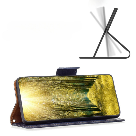 Чохол-книжка для Samsung Galaxy A54 5G, Wallet Litchi Magnet, темно-синій 