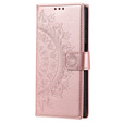 Откидной чехол для Samsung Galaxy A35 5G, Mandala, розовый rose gold
