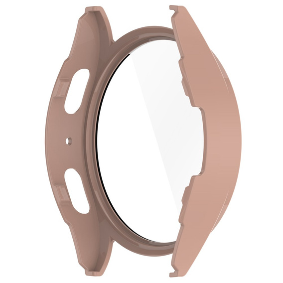 Чохол з інтегрованим склом для Samsung Galaxy Watch6 44 мм, рожевий rose gold