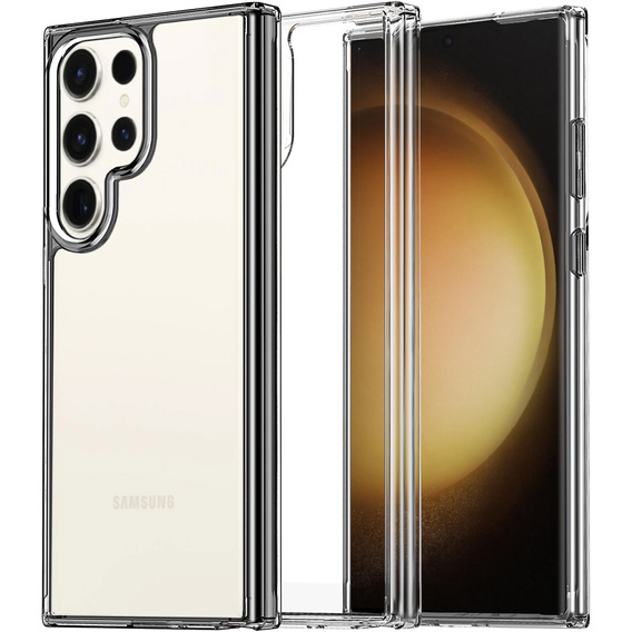 Чехол до Samsung Galaxy S23 Ultra, Fusion Hybrid, прозрачный