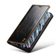 Флип-кейс CASEME для Samsung Galaxy A53 5G, Waxy Textured, чёрный / коричневый