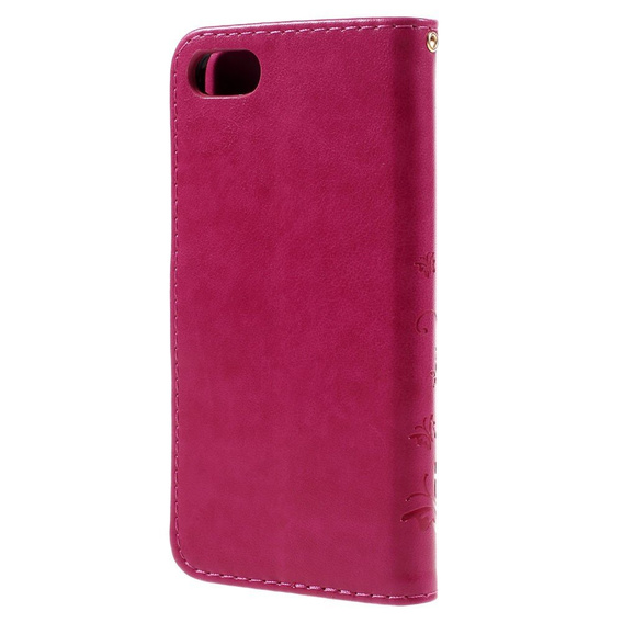 Откидной чехол для iPhone 7/8/SE 2020/SE 2022, Butterfly, розовый