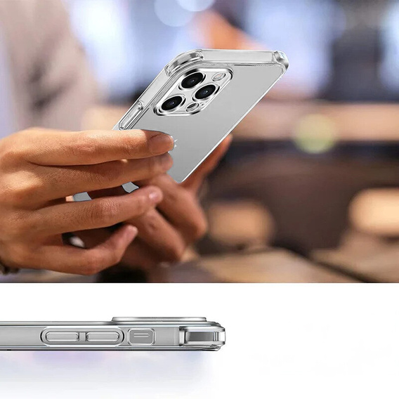 Чохол для iPhone 16 Pro, Erbord Dropproof, прозорий + скло