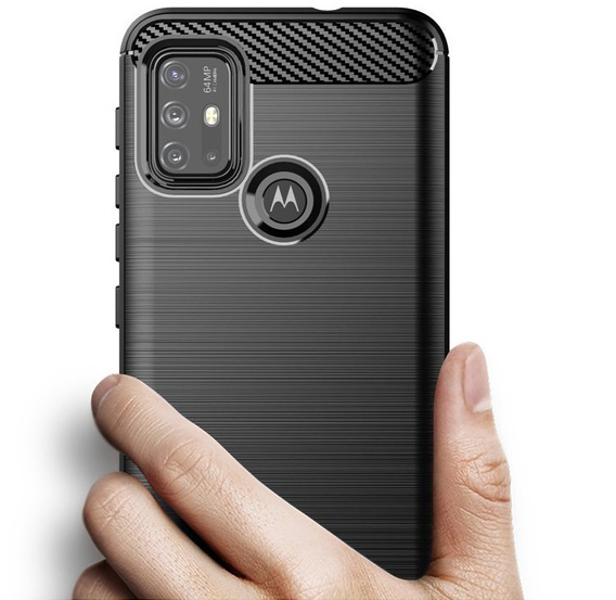 Чехол до Motorola Moto G10/G30, Carbon, чёрный
