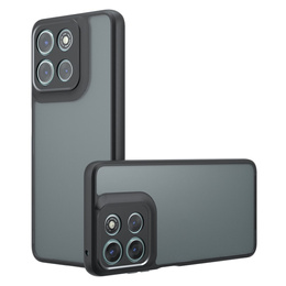 Чохол для Xiaomi Redmi 15 5G / 4G, із захистом камери, прозорий з чорними боковинами