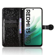 Чохол-розкладачка для Xiaomi Redmi 15 5G/4G, Wallet Rhombus, чорний