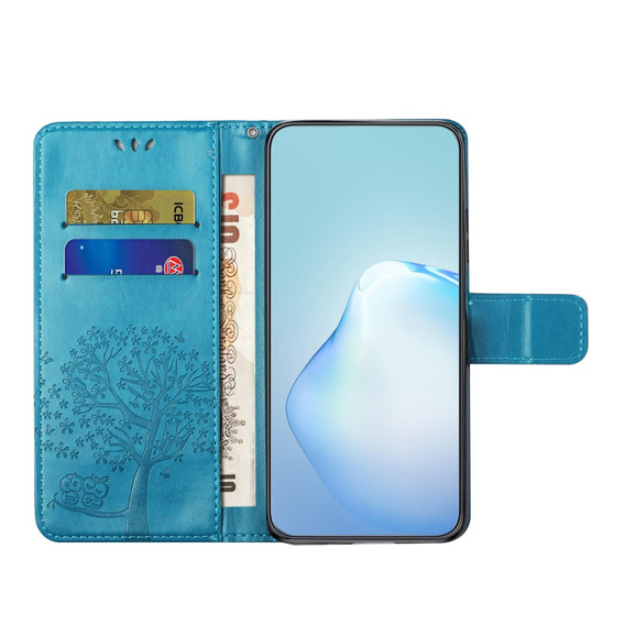 Откидной чехол для Motorola Moto G53 / G23 / G13, tree, синий