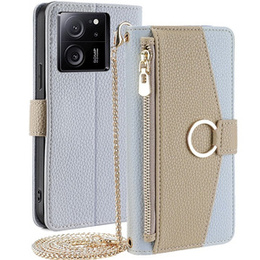 Чохол-книжка для Xiaomi 13T / 13T Pro / Redmi K60 Ultra, Wallet Zipper Pocket, з дзеркалом, м'яти