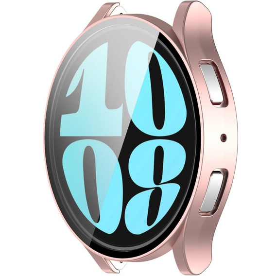 Чохол з інтегрованим склом для Samsung Galaxy Watch6 44 мм, рожевий rose gold