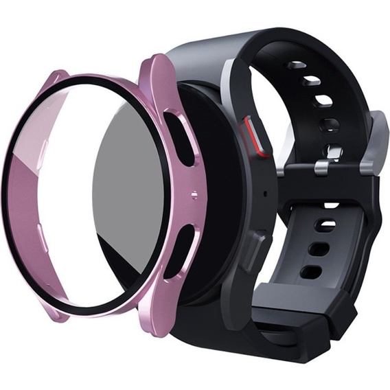 Силіконовий футляр із вбудованим захисним склом до Galaxy Watch5 44mm, Rose Gold