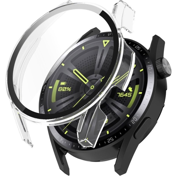 2в1 чохол та захисне скло для годинника Huawei Watch GT 3 46mm, Clear