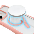 Чохол для iPhone 11, для MagSafe, Cute Cat, рожевий + захисне скло