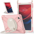 Детский чехол для Lenovo Tab M11, бронированный с ремешком, розовый