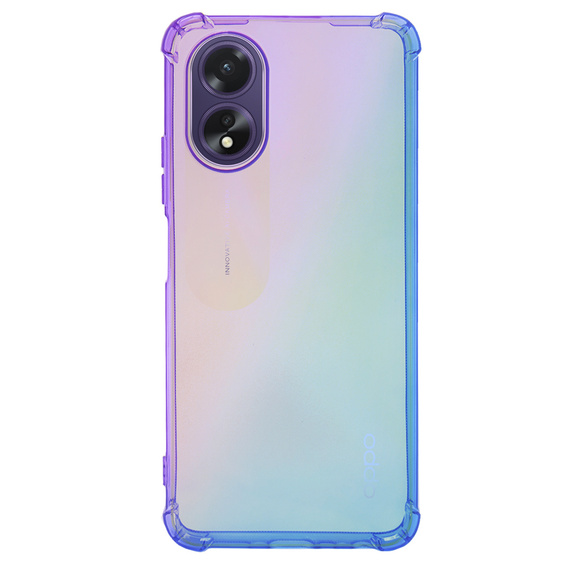 Чехол для Oppo A38 4G / Oppo A18 4G, Gradient Dropproof, Фиолетовый / синий