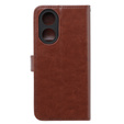 Откидной чехол для Oppo A38 4G / Oppo A18 4G, Crazy Horse Wallet, коричневый