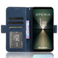 Футляр з клапаном для Sony Xperia 1 VI, Card Slot, темно-синій