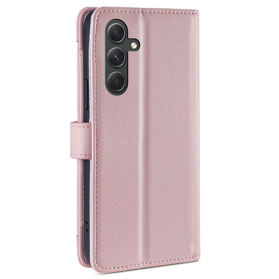 Откидной чехол для Samsung Galaxy A54 5G, Wallet Zipper Pocket, розовый