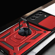 Чохол NOX Camera Slide Samsung Galaxy S22 Plus, CamShield Slide, червоний