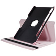 Чехол для Lenovo Tab P11 Pro Gen 2 TB132FU TB132XU 11.2" TB330FU 10.95", вращающийся на 360, розовый