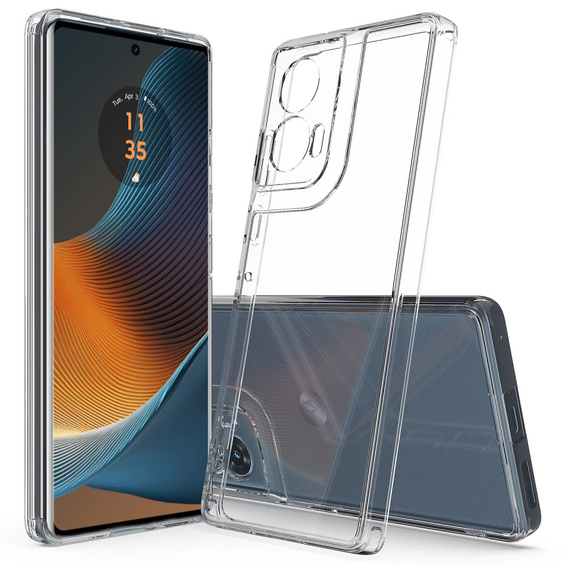 Чехол до Motorola Edge 50 Fusion, Fusion Hybrid, прозрачный