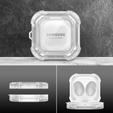Чехол Dexnor для наушников Galaxy Buds 2 / 2 Pro / Pro / Live, прозрачный