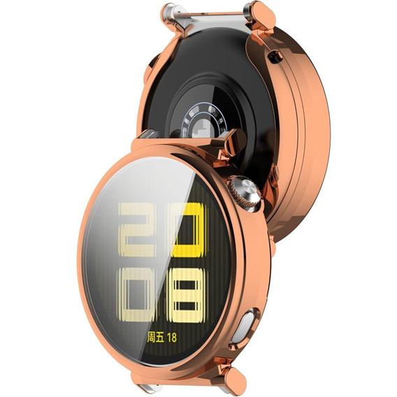 Чохол 2в1 з захисним екраном для Huawei Watch GT 5 41mm, рожевий rose gold