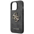 Чoхол GUESS до iPhone 14 Pro, 4G Big Metal Logo, сірий