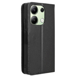Чохол для Xiaomi Redmi Note 13 4G, Smart Magnet, чорний + скло 9H