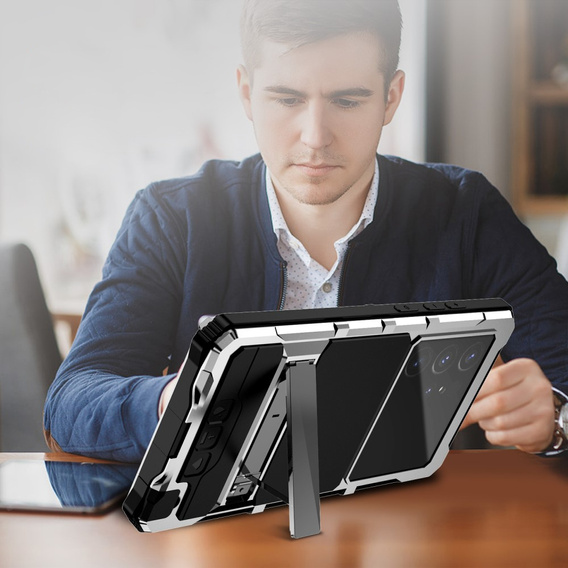 Броньований чохол для Samsung Galaxy S25 Ultra, R-JUST, сріблястий