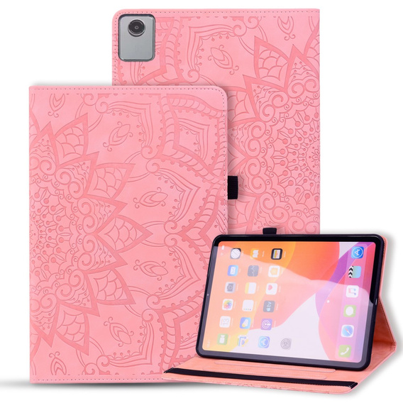 чехол-крышка для Lenovo Tab M11, flower, розовый
