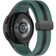 Силиконовый ремешок для Samsung Galaxy Watch 4 / 5 40/42/44/46/45MM PRO, Green / Black