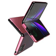 Чoхол до Samsung Galaxy Z Fold 2 5G, Clear View, рожевий rose gold